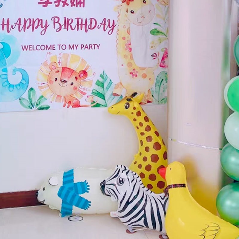 Bong Bóng Hình Động Vật / Vịt / Bò Sữa Dễ Thương Trang Trí Tiệc Sinh Nhật Cho Bé