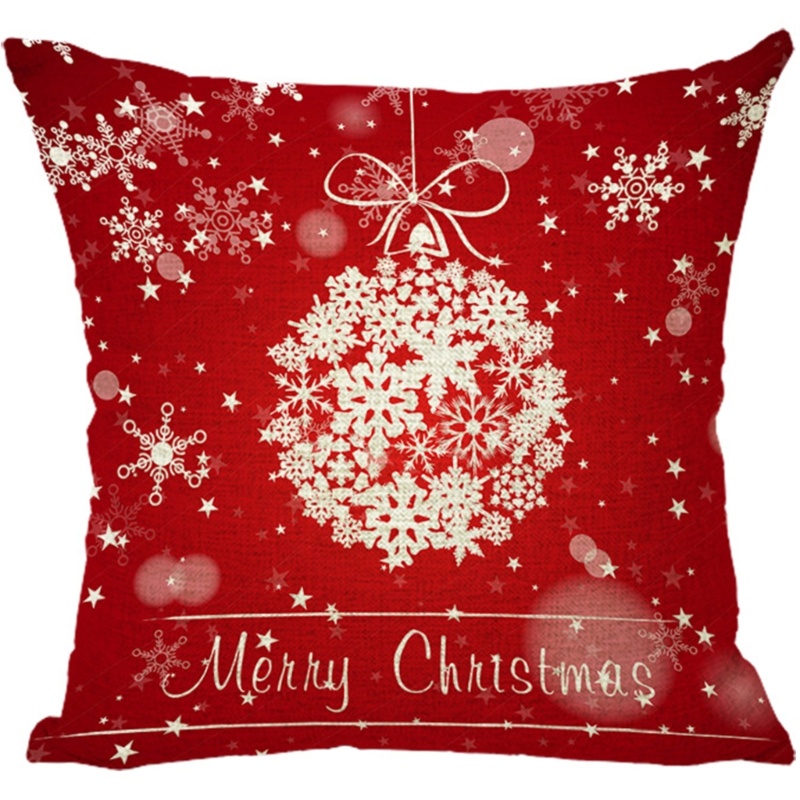 Vỏ Gối Vuông 45 * 45Cm Họa Tiết Giáng Sinh Độc Đáo Trang Trí Nội Thất
