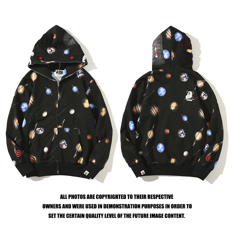 Bape Áo Khoác Hoodie In Hình Hành Tinh Galaxy Size M-3Xl Thời Trang Cho Nam Và Nữ