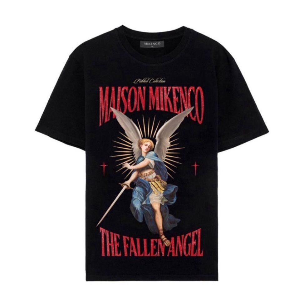 Áo phông nam nữ xịn in thiên thần Fallen Angel 5D, áo thun MIKENKO Local Unisex ngắn tay cổ vo tròn ulzzang MK1