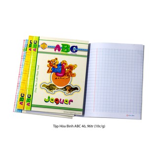 Vở Hòa Bình ABC ô ly (96 Trang)