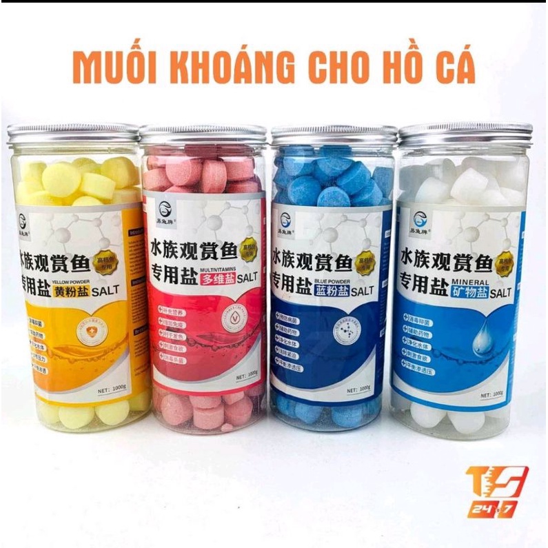 Muối màu cho cá cảnh - muối phòng và trị bệnh cho cá tép