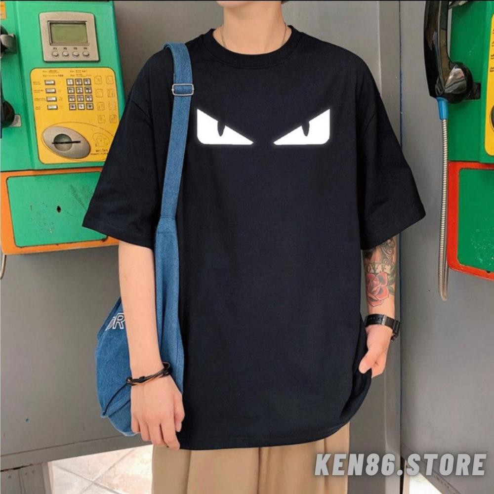 Áo Thun Phản Quang MẮT Nhiều Màu Cho Nam Nữ Và Cho Cặp Đôi SIZE M, L, XL Tay Lỡ Form Rộng UNISEX Trẻ