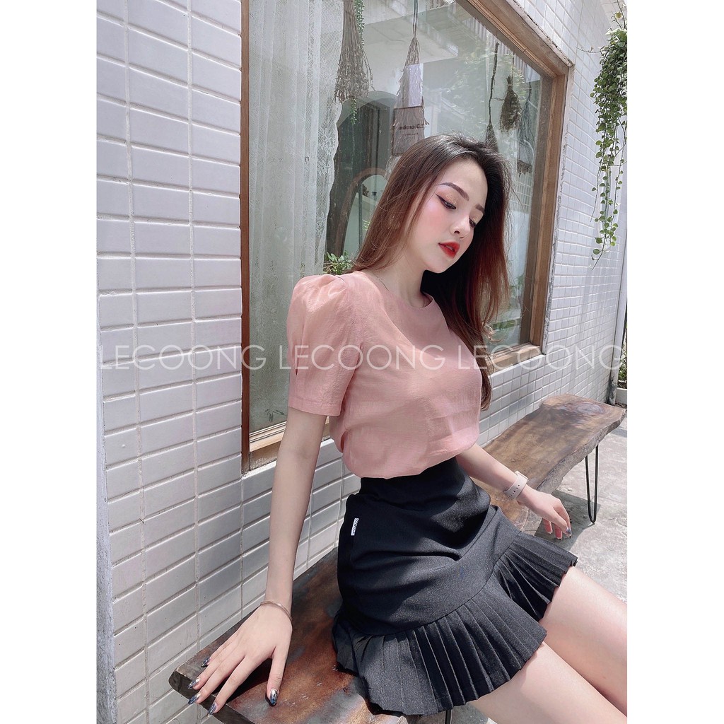 Chân váy A xếp li đuôi đen_LeCoong CV12 | BigBuy360 - bigbuy360.vn