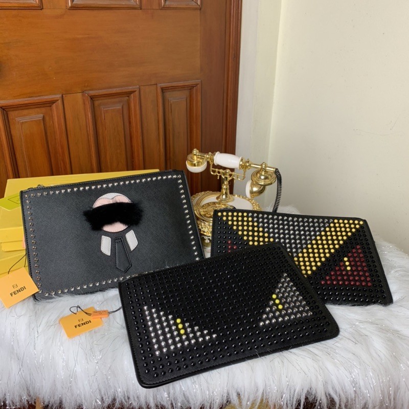 Túi cầm tay clutch F đinh size 30 cưc chảnh kèm ẢNH VIDEO THẬT hàng đẹp fullbox