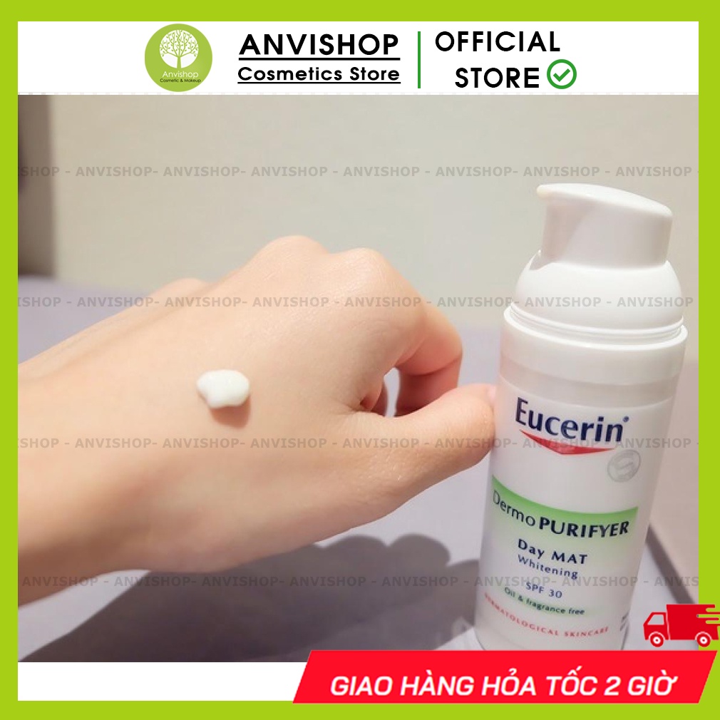 Kem dưỡng giảm mụn dưỡng trắng da Eucerin Pro Acne DAY MAT Whitening SPF30