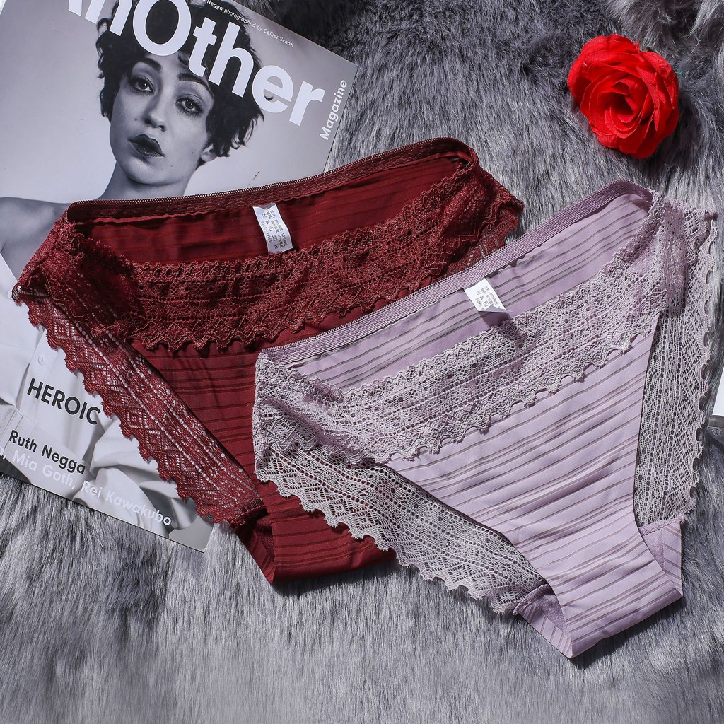 Quần lót nữ viền ren vải trơn mát ❤️ FREESHIP ❤️ Quần lót viền ren - Lolie House (Có ảnh thật) | BigBuy360 - bigbuy360.vn