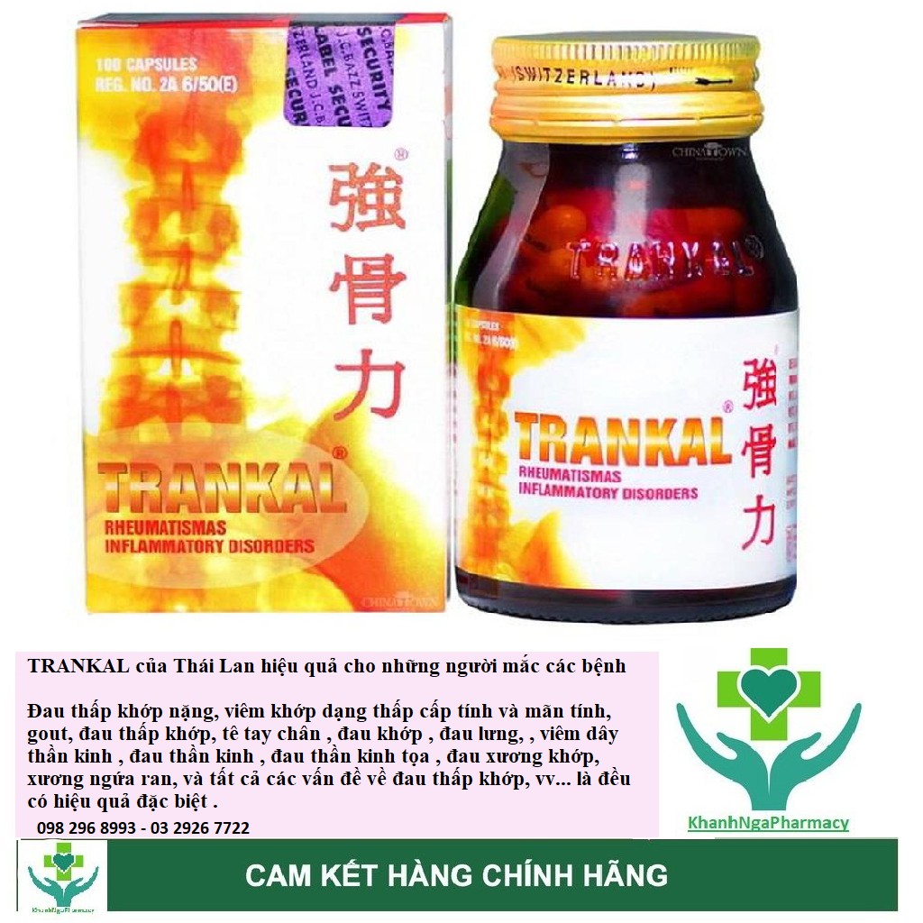 TRANKAL THÁI LAN  (Hộp 30 viên). NTS