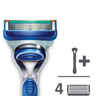  Bộ dao cạo râu Gillette Fusion 5+1 Kèm 4 lưỡi dao thay thế