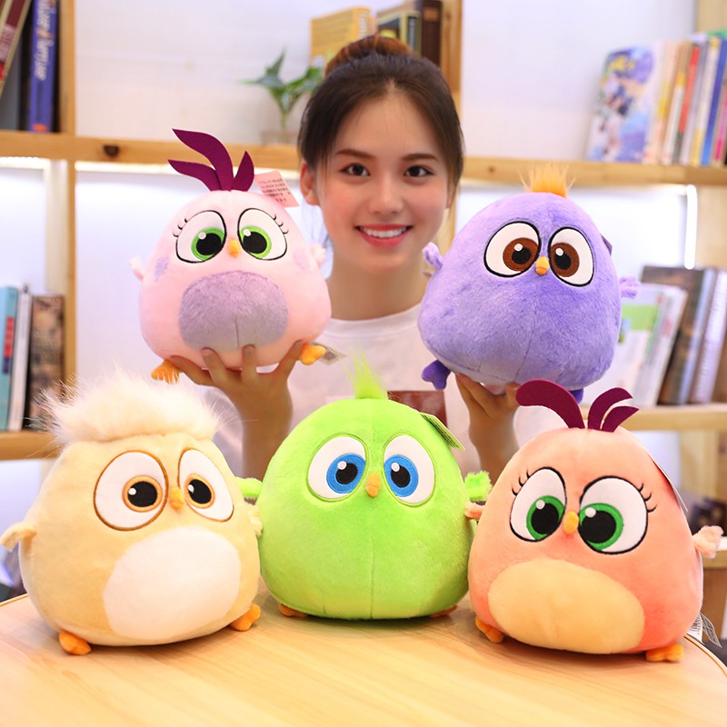 Set 2 Thú Nhồi Bông Hình Angry Birds Dễ Thương