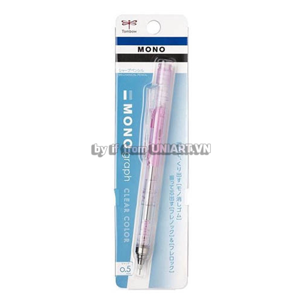 ( Model 2021 ) Bút chì bấm TOMBOW MONO GRAPH CLEAR COLOR 0.3/0.5mm