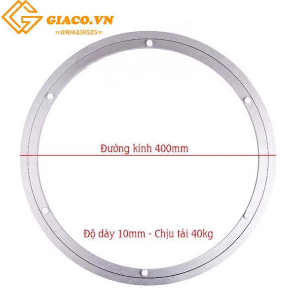 Phụ kiện mâm xoay bàn ăn cỡ 600mm,500mm,400mm,350mm