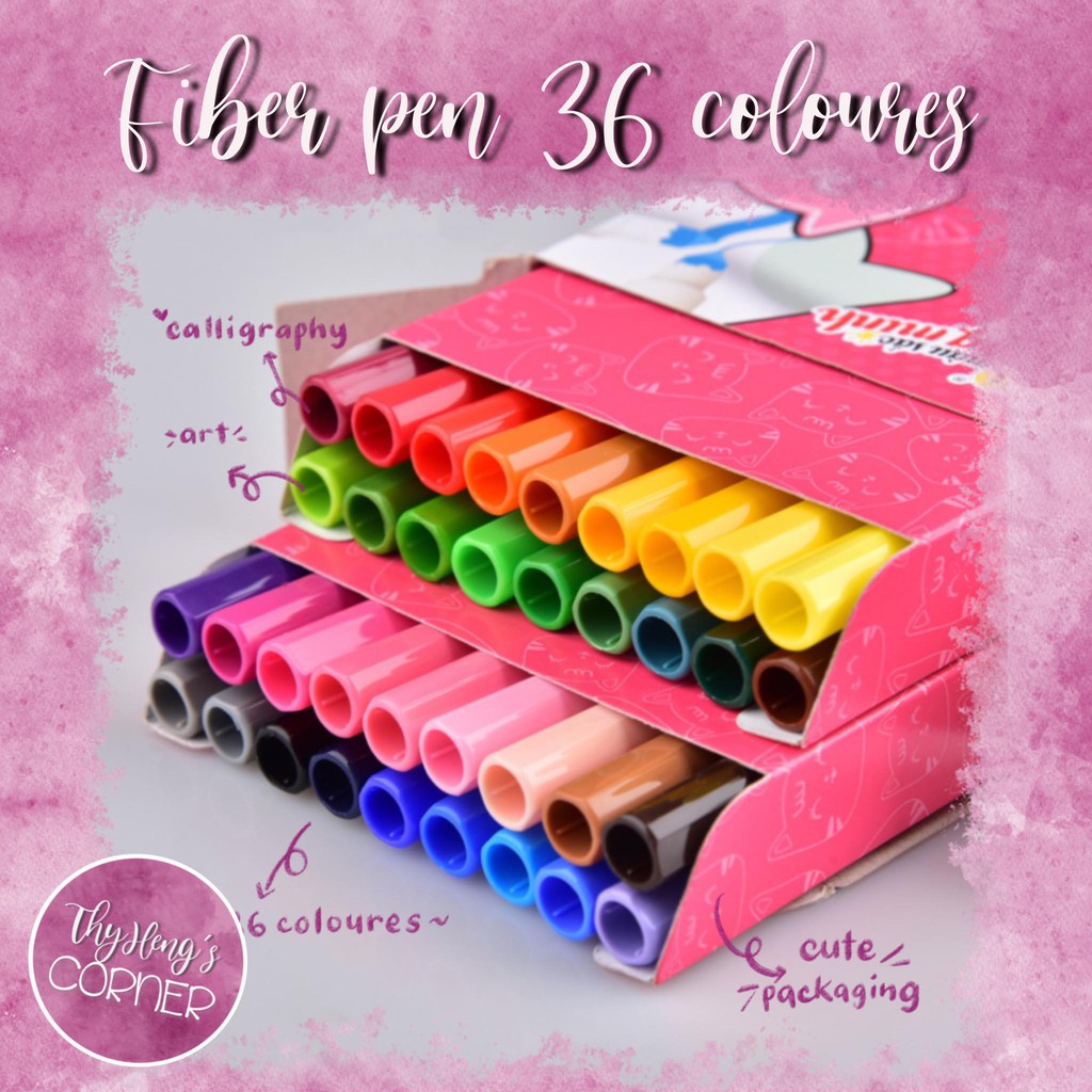 (Giá rẻ) Bút Lông Màu FIBER PEN Colokit 36 màu FP-C03/ SWM-C006