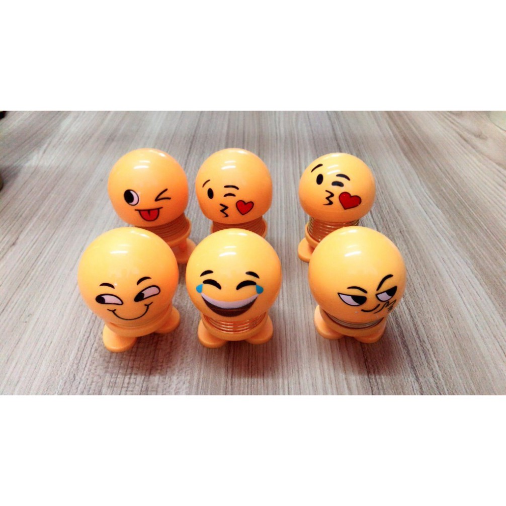 Mặt cười lò xo emoji nhún nhảy có đèn