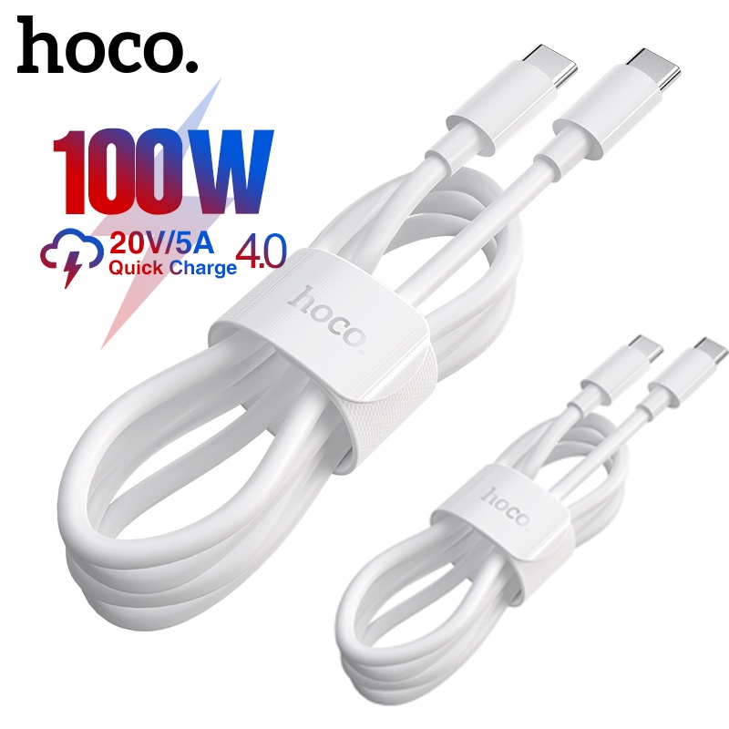Dây cáp sạc nhanh HOCO. 100w USB Type C sang USB Type C 5A PD chuyên dụng thích hợp cho iPad Samsung