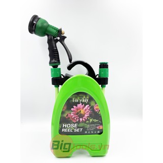 Bộ rulo cuộn vòi xịt nước tưới cây đa năng xanh lá ROLL GARDEN EARLY (kèm 10m dây+Vòi phun). Kích thước 9.8 x 10 x18cm