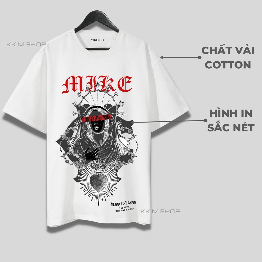 Áo Thun Tay Lỡ MIKENCO VIBE, áo phông unisex Form rộng oversize, chất liệu Cotton. KKIM Shop