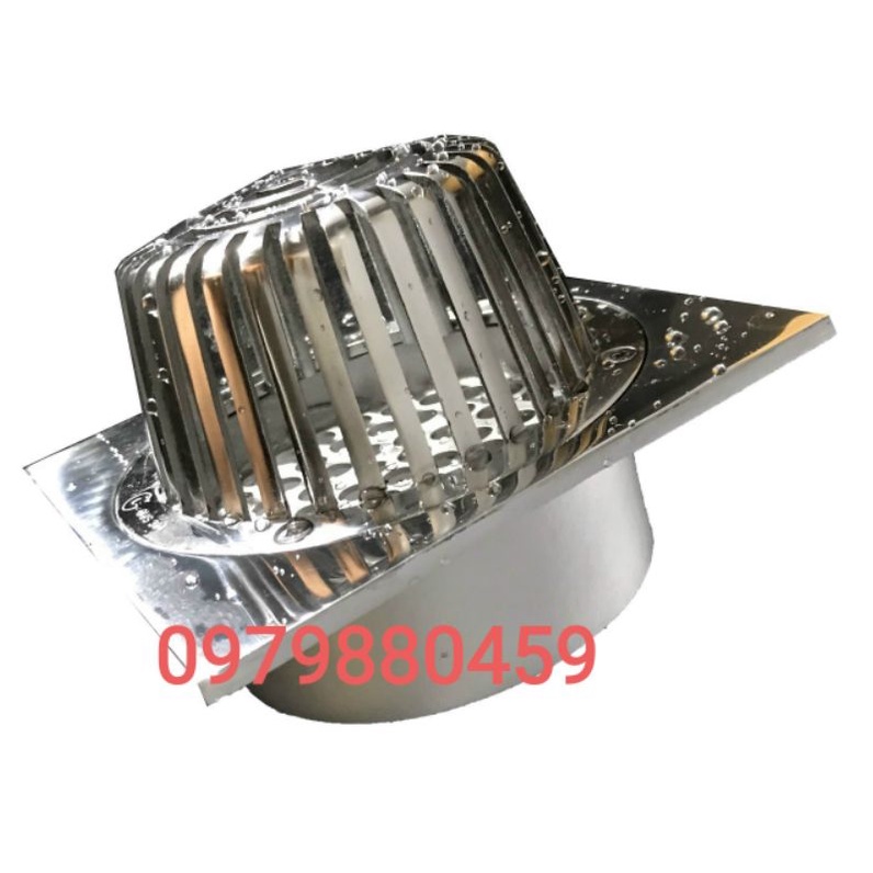 Quả cầu chắn rác sân thượng- đúc nguyên khối inox304 - thoát nước sân vườn - thoát nước mặt sàn