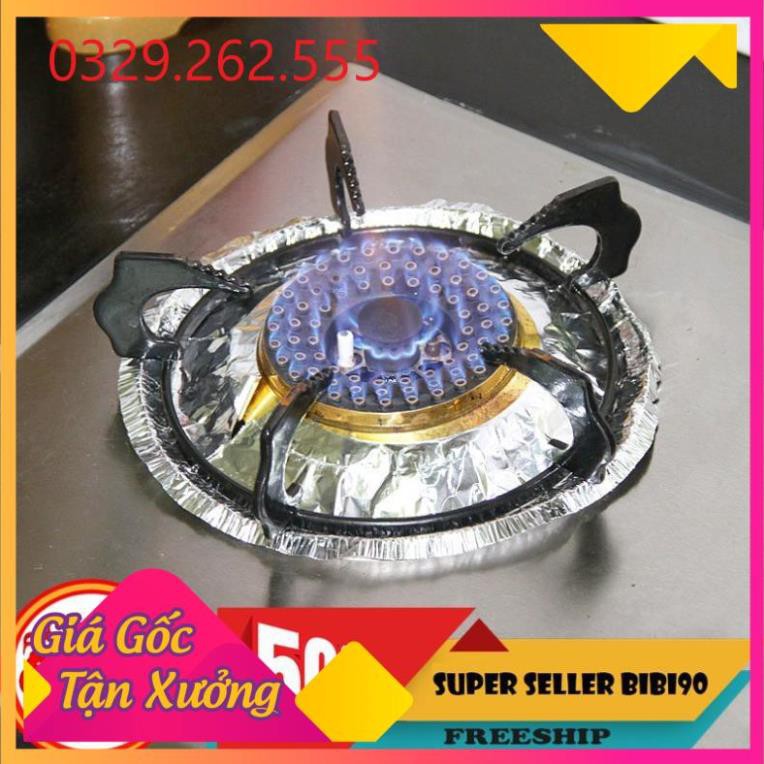 (Sale Khủng)  Set 10 lót bạc bếp gas tròn cách nhiệt