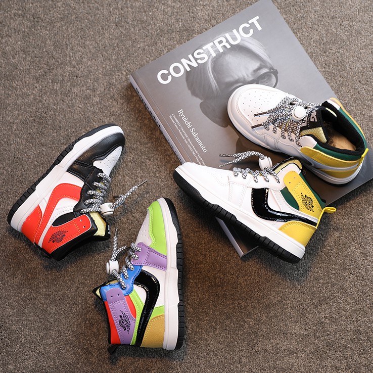 Giày Thể Thao Phong Cách Hàn Quốc Phối Màu Sắc Cho Bé