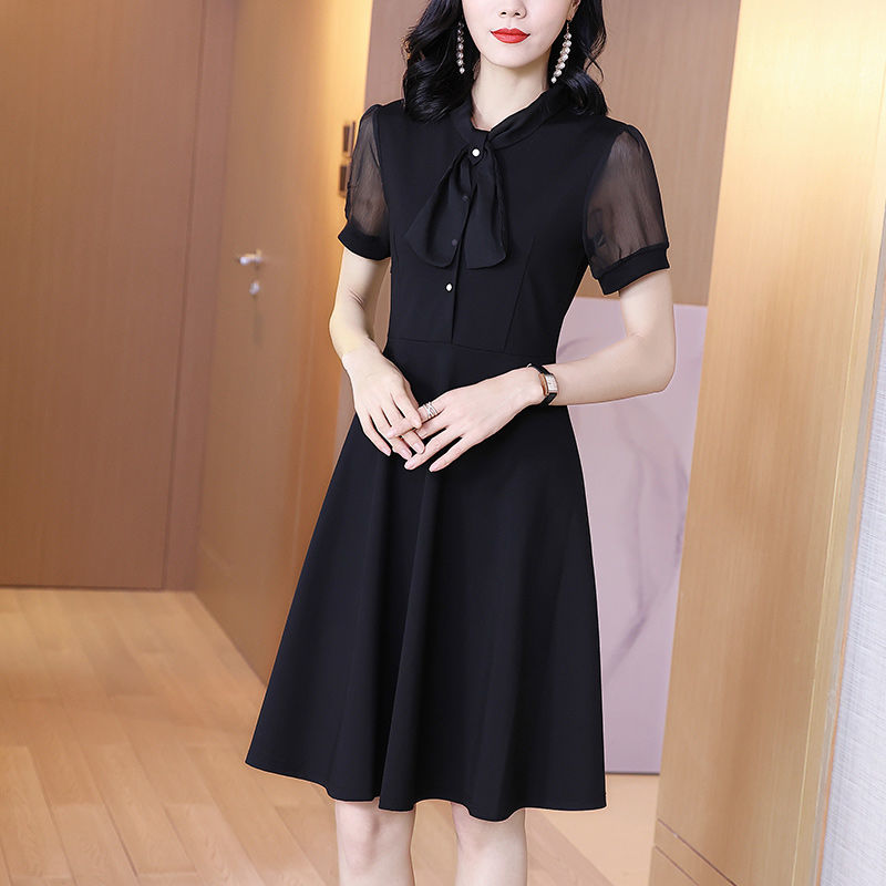 Váy đen Nữ Phong Cách Hàn Quốc Mùa Hè Váy Midi Váy