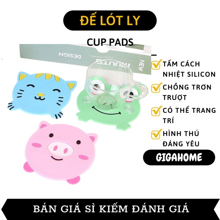 Đế lót ly  GIÁ VỐN]  Miếng lót ly, cốc hình cute những mẫu lạ mắt, độc đáo 4286