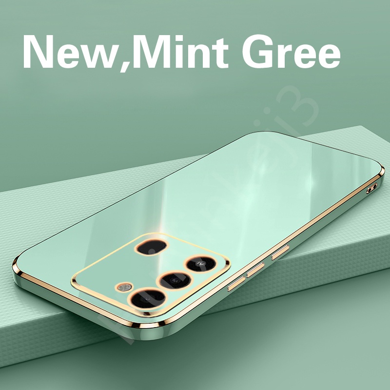 Ốp Điện Thoại Mạ Điện Viền Vàng Cho Tecno Spark 8C Spark Go 2022 Traight edge