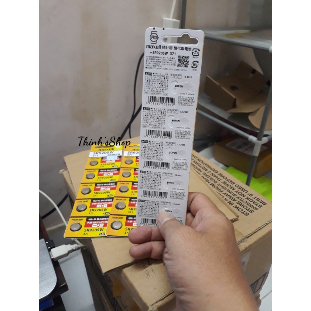 Pin đồng hồ SR920SW Pro Maxell chính hãng SR920 / 371 - Made in Japan