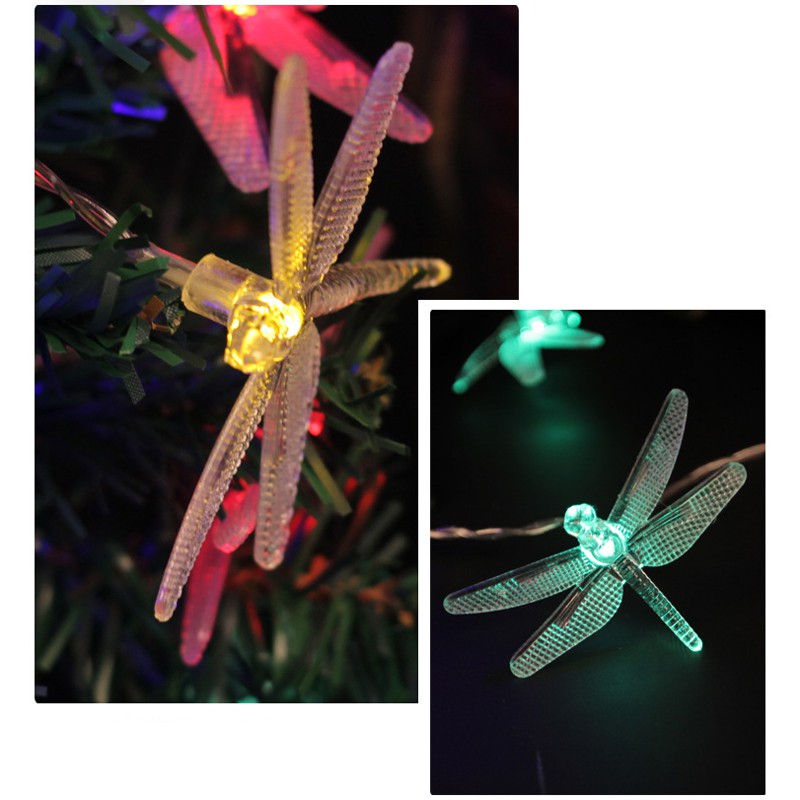 Đèn LED Trang Trí Hình Con Chuồn Chuồn Dễ Thương 3M Và 20 Đèn