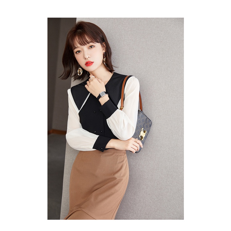 GT8145 Áo chiffon nữ dài tay hàng nhập Mã sản phẩm