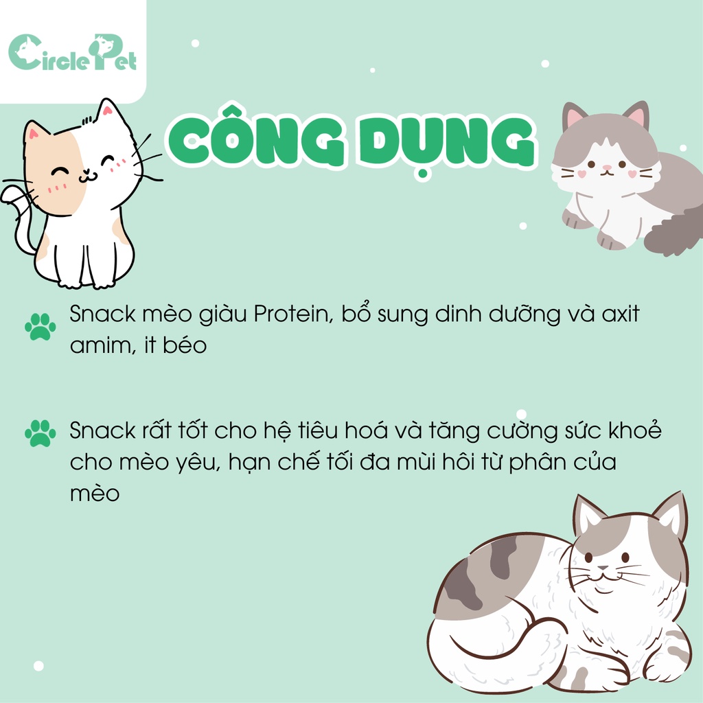 Snack Cho Mèo Dạng Thanh Kitty Licks Hỗ Trợ Biếng Ăn Bổ Sung Dưỡng Chất Cho Mèo Con 15gx4