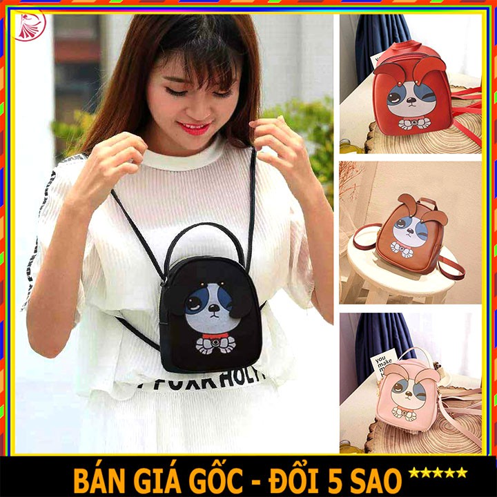 ❤️ GIÁ SỈ ❤️ 2 IN 1 BALO TÚI ĐEO CHÉO GẤU CHÓ TAI ĐIỀU KHIỂN ĐƯỢC CHO NỮ VÀ BÉ GÁI CHẤT DA MỀM ĐẸP SL