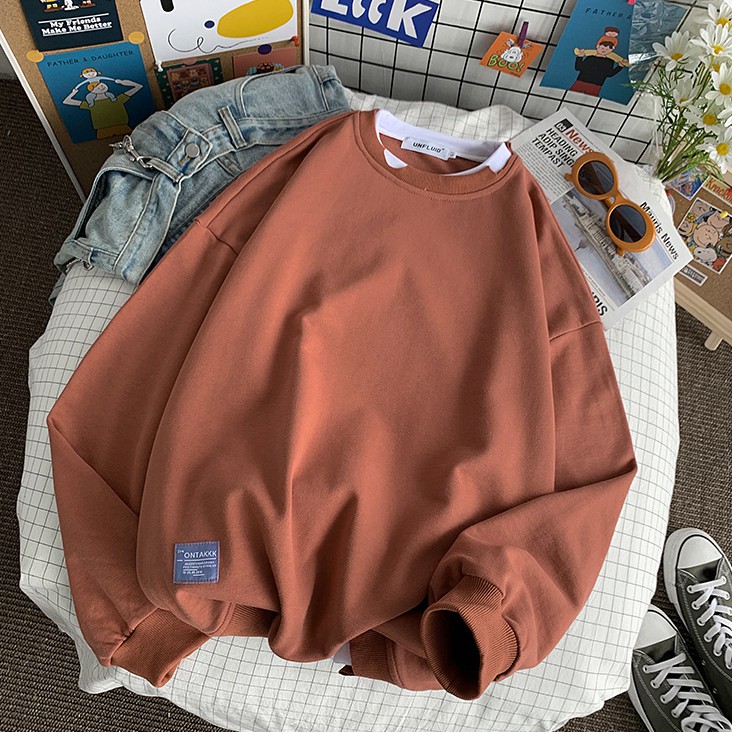 ⚡𝐅𝐫𝐞𝐞𝐬𝐡𝐢𝐩⚡ Áo Sweater Layer Rách Unisex Dài Tay Chất Liệu Mềm Mịn - Áo Thun Unisex Dài Tay | BigBuy360 - bigbuy360.vn