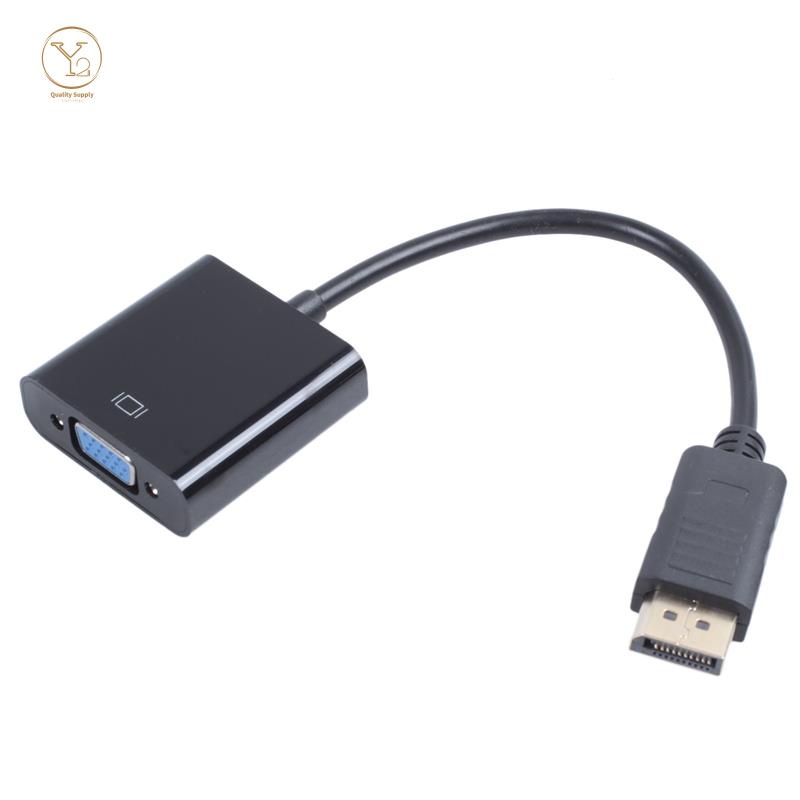 1080p DP DisplayPort Male to VGA Female Converter Adapter Cable Stock