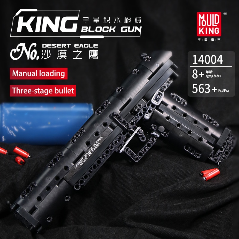 Đồ chơi Lắp ráp Mô hình Mould king14004 The Desert Eagle Pistol SWAT