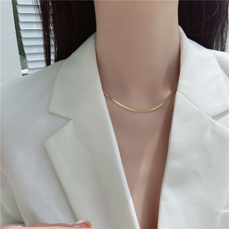 Dây chuyền xương rắn đơn giản thời trang cho nữ