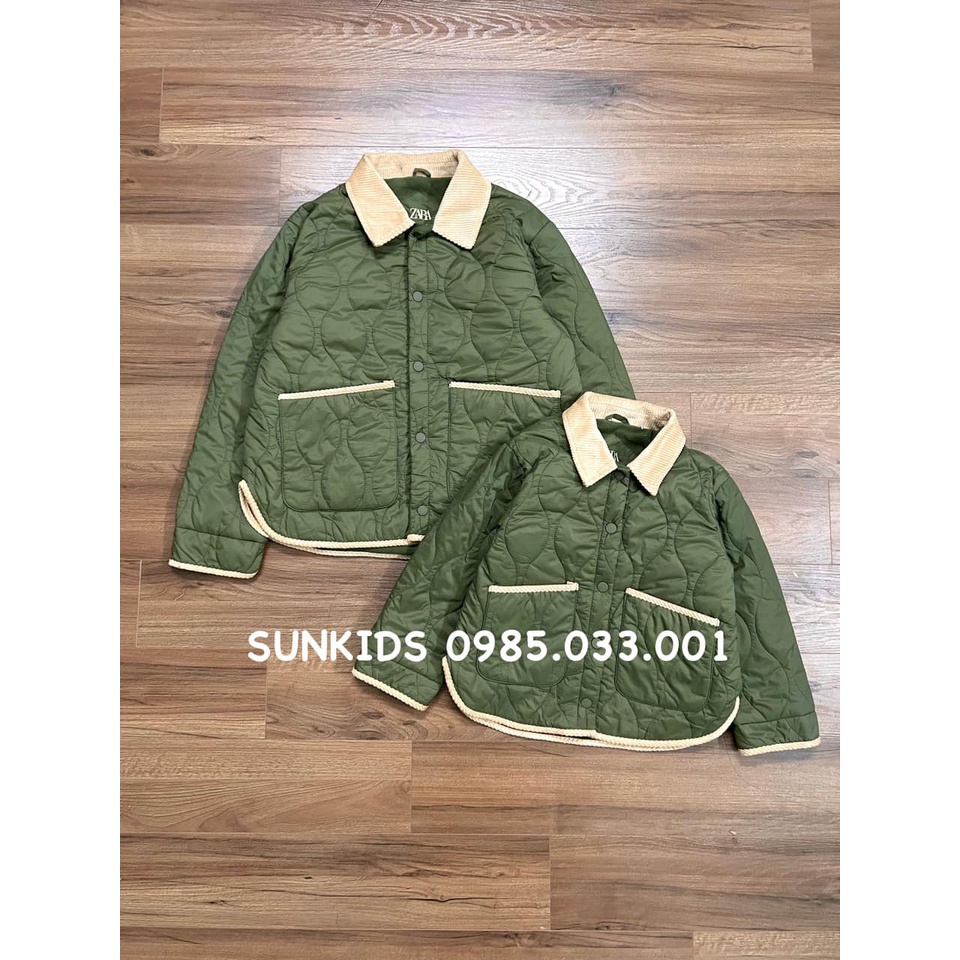 Áo Phao ZR màu xanh cổ be