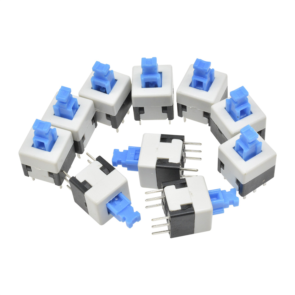 Set 10 Công Tắc Vuông Tự Khóa 8x8mm 100000 Lần Chuyên Dụng