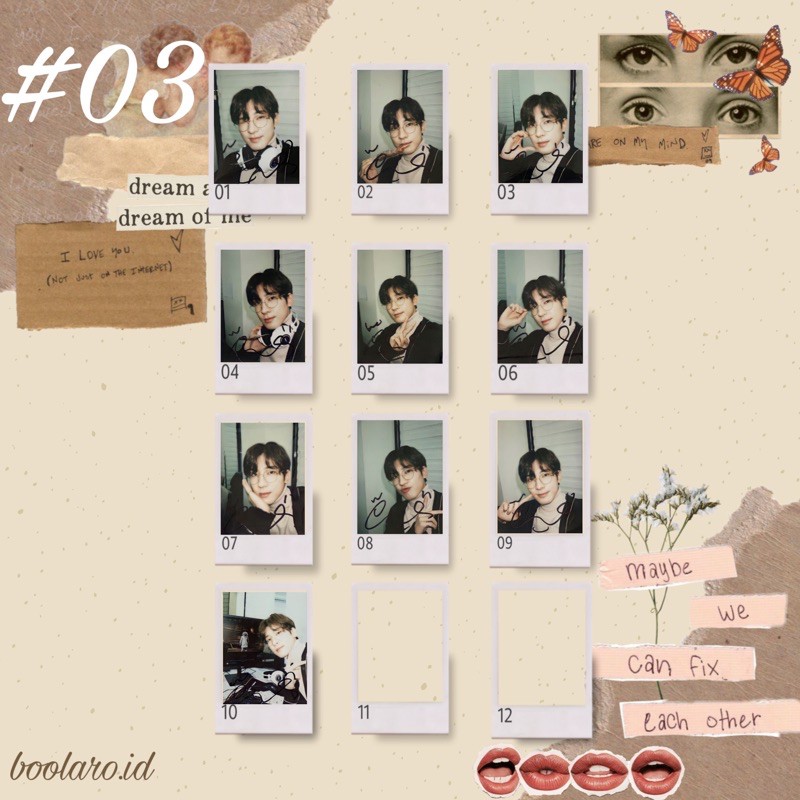 Giấy In Hình Diễn Viên Wonwoo Svt Polaroid 03