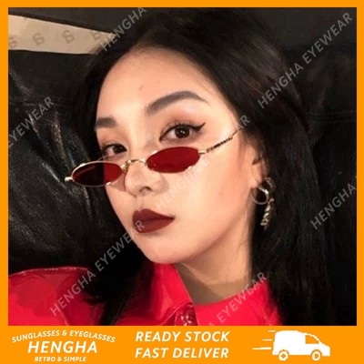 Kính mát gọng kim loại tròng nhỏ phong cách vintage | BigBuy360 - bigbuy360.vn