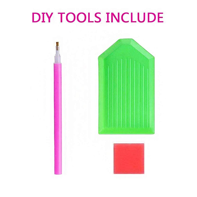 Bộ Dụng Cụ Làm Tranh Đính Đá 5D Họa Tiết Chúa Jesus Độc Đáo Kích Thước 30x40cm DIY Dùng Trang Trí