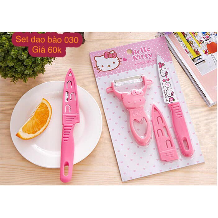 Set dao , dao bào Hello Kitty