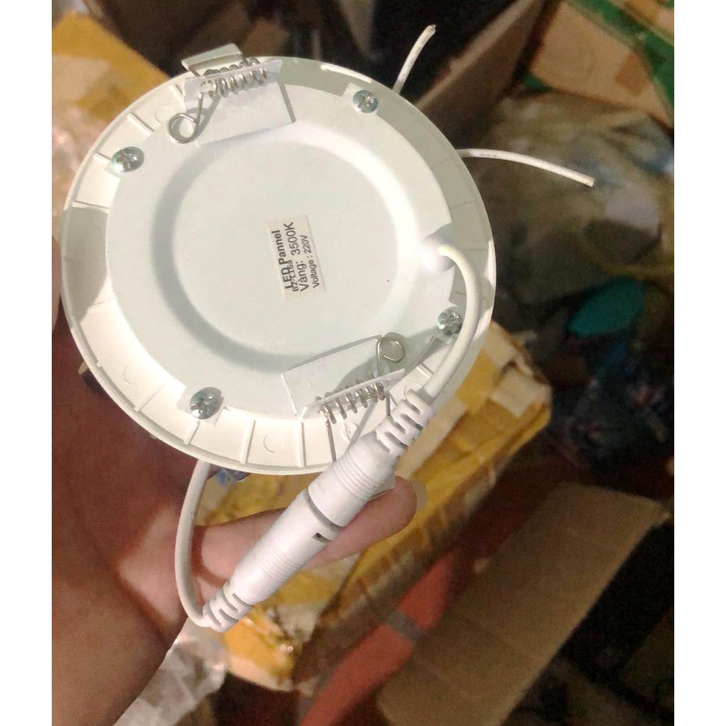 Đèn Led âm trần 4w mỏng ánh sáng vàng, lỗ khoét 90mm