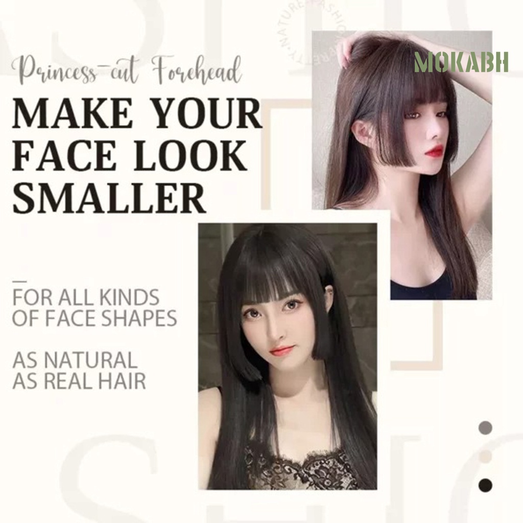 [Tóc Giả &amp; Phần Mở Rộng] Tóc Mái Ngang Phù Hợp Với Tự Nhiên Chịu Nhiệt Độ Cao Kiểu Công Chúa Hime