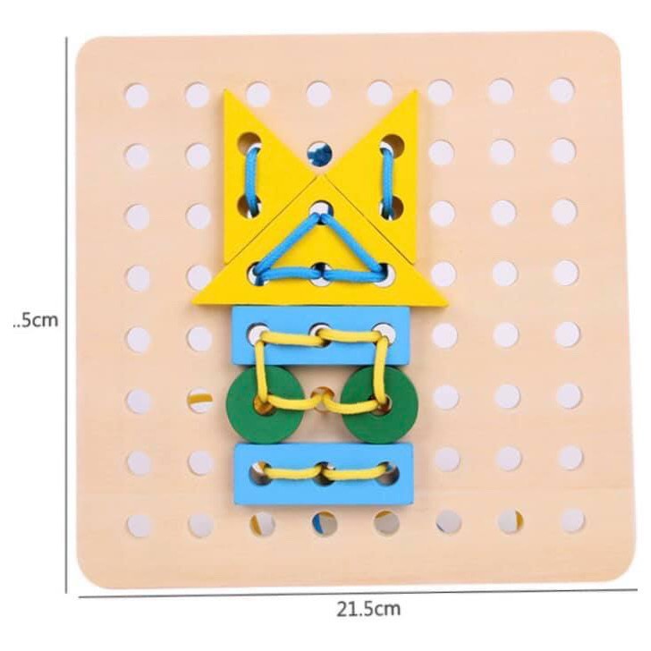 Đồ Chơi Xâu Dây Luồn Khối Phát Triển Vận Động Tinh