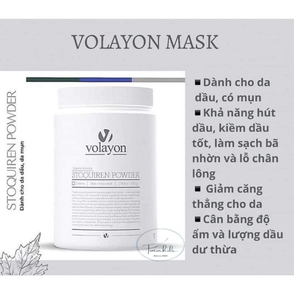 Mặt nạ tảo xoắn dạng bột Volayon Spinnem Powder Hàn Quốc 100GR