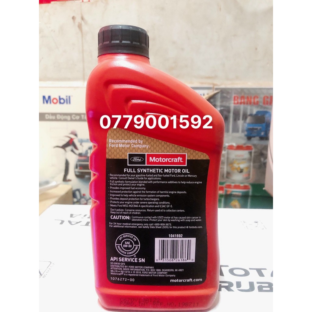 Nhớt Ford Motorcraft 5w30 946ml