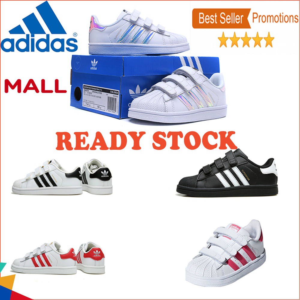 ❕ Giày thể thao Adidas Superstar 100% chính hãng tùy chọn màu sắc cho bé