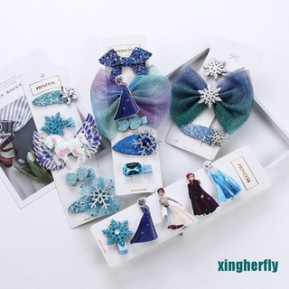 Disney kẹp tóc nơ công chúa elsa cho bé gái