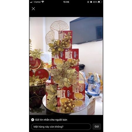 Set Phụ Kiện Hoa Trang Trí Tết Mẫu Quạt Mới